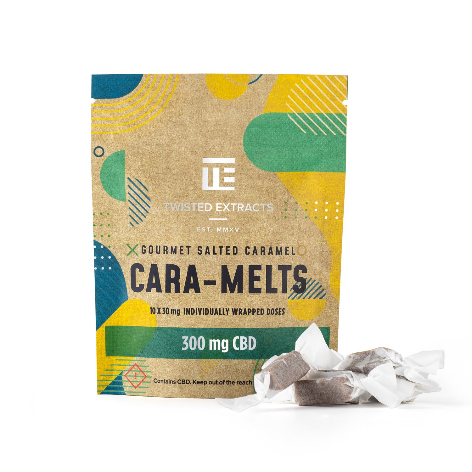 salted cara melts | 300mg cbd | twisted extracts