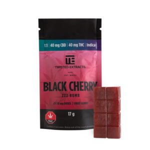 1:1 black cherry zzz bomb indica | 1:1 40mg | twisted extracts