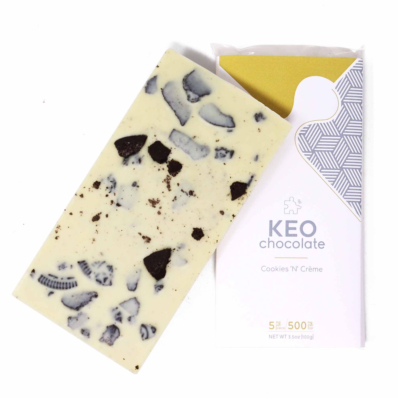 cookies ’n’ crème chocolate | 500mg | keo edibles